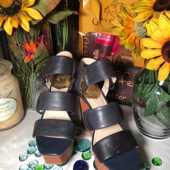 Vince Camuto Wedged Sandals - Picture 7 of 8